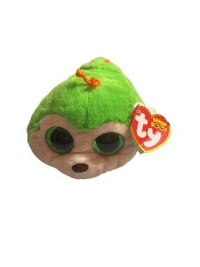 Ty Beanie Boos Pilar Caterpillar Plush Toy Green Orange Worm 7" With Tags